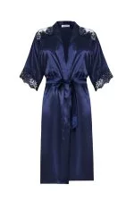 Espuar Jasmine Series Lace Detailed 2 Pieces Satin Nightgown Set - Görsel 4