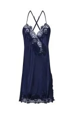 Espuar Jasmine Series Lace Detailed 2 Pieces Satin Nightgown Set - Görsel 5
