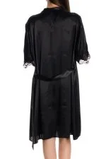 Espuar Jasmine Series Lace Detailed 2 Pieces Satin Nightgown Set - Görsel 18