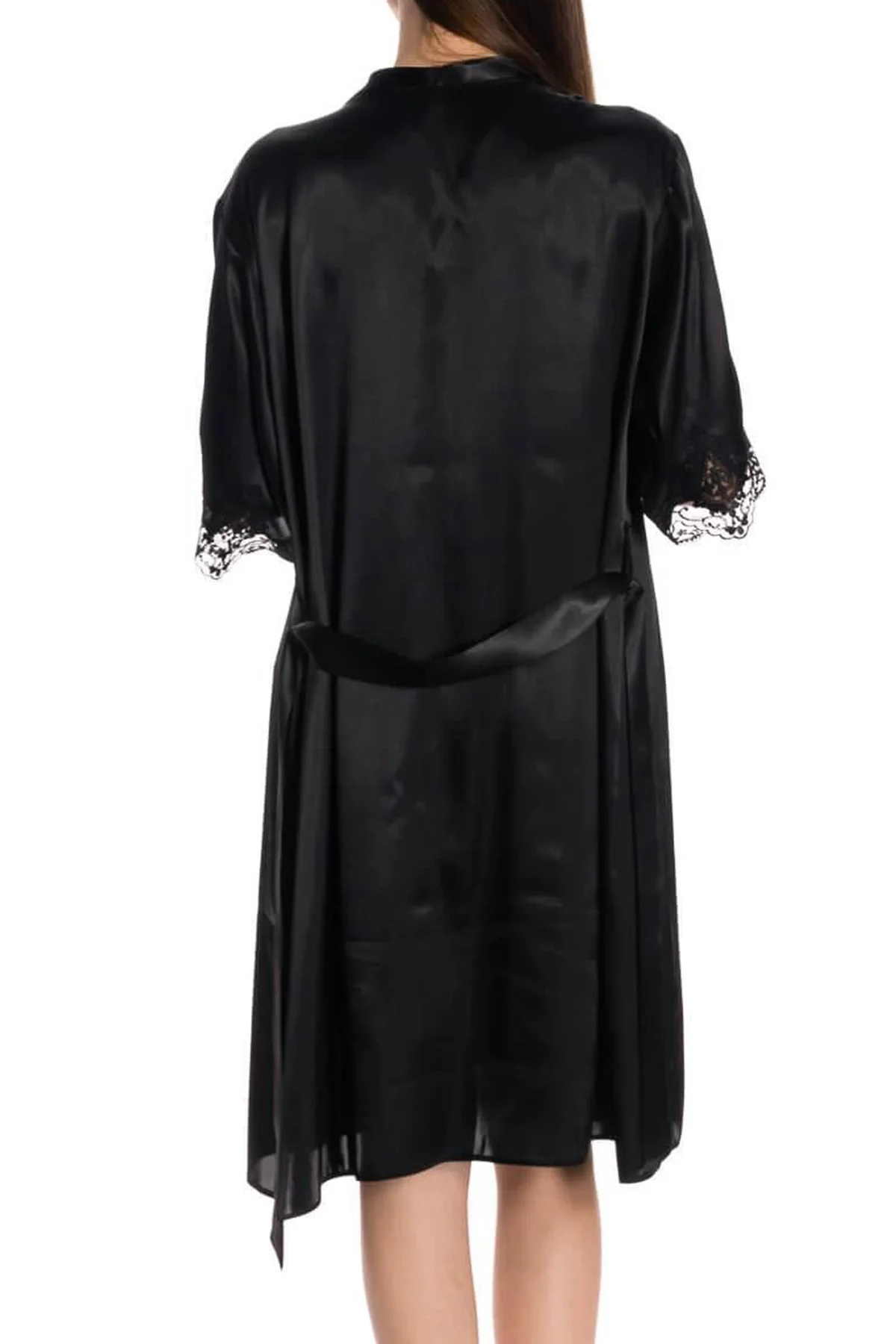 Espuar Jasmine Series Lace Detailed 2 Pieces Satin Nightgown Set - Görsel 18