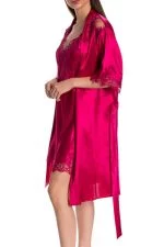 Espuar Jasmine Series Lace Detailed 2 Pieces Satin Nightgown Set - Görsel 11