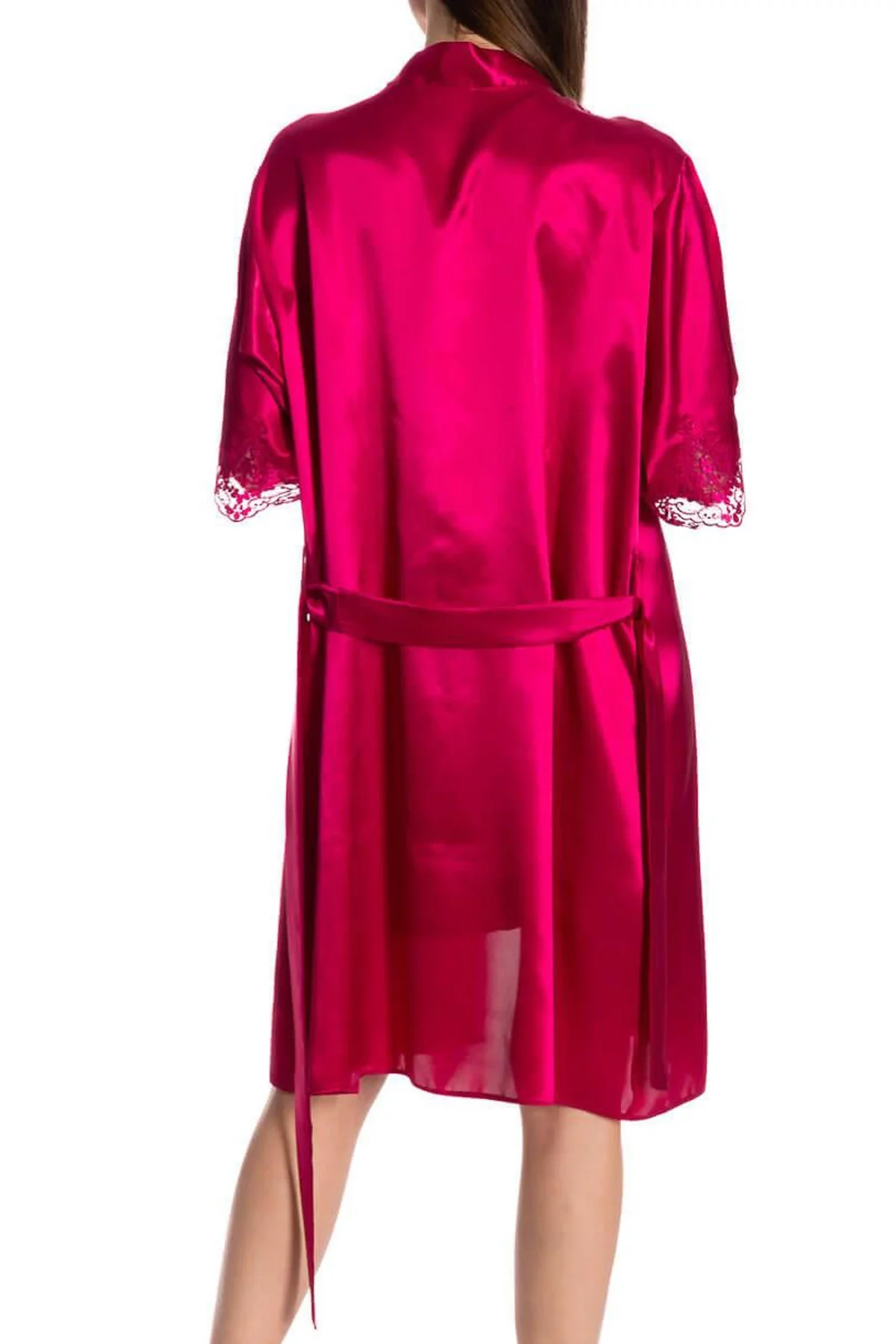 Espuar Jasmine Series Lace Detailed 2 Pieces Satin Nightgown Set - Görsel 12