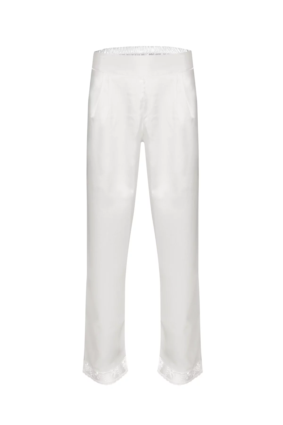 Espuar Camellia Series Button Down 2 Pieces Satin Pyjama Set - Görsel 10