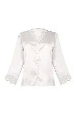 Espuar Camellia Series Button Down 2 Pieces Satin Pyjama Set - Görsel 9