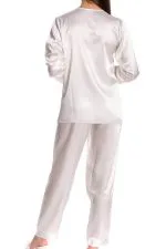 Espuar Tulipa Series Button Down 2 Pieces Satin Pyjama Set - Görsel 5