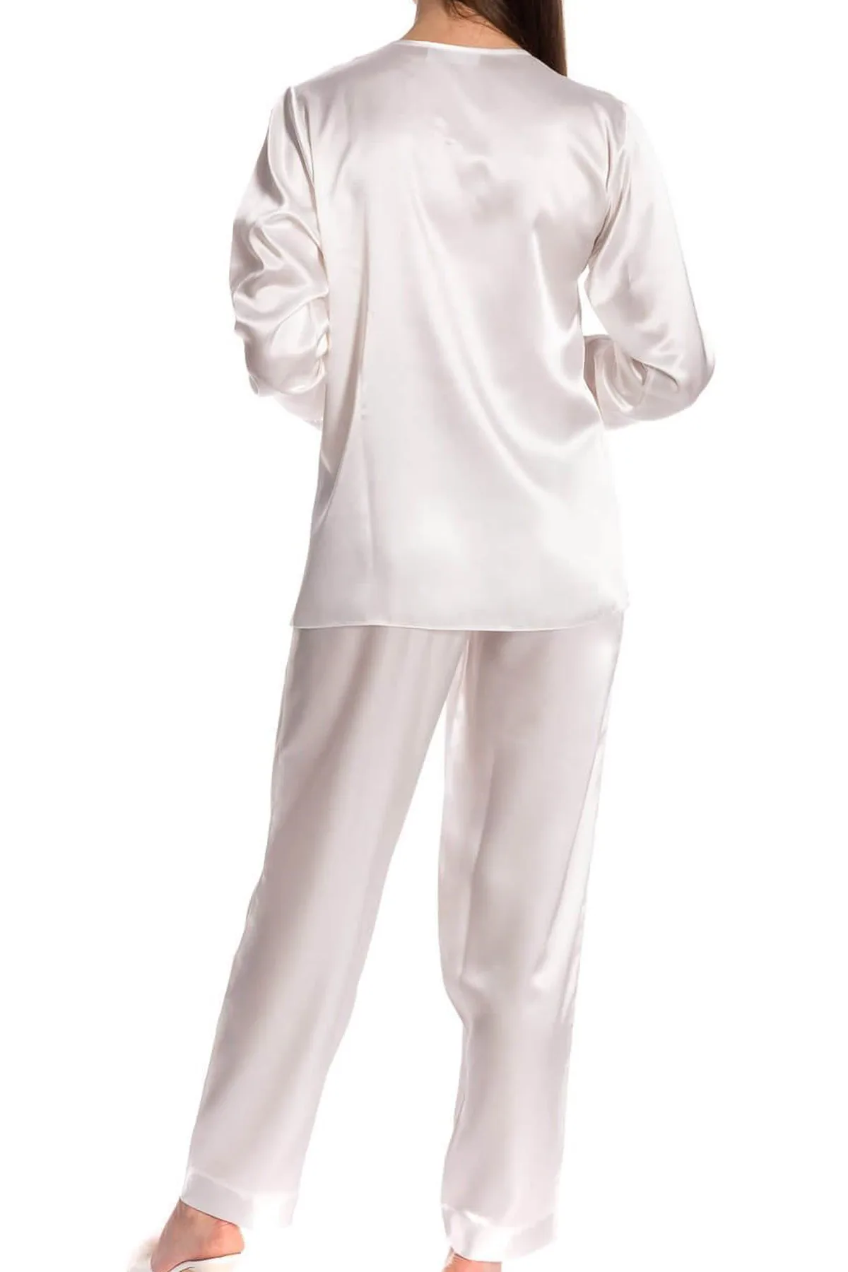 Espuar Tulipa Series Button Down 2 Pieces Satin Pyjama Set - Görsel 5