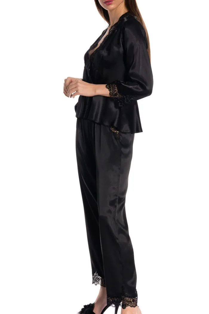 Espuar Anemone Series 2 Pieces Satin Pyjama Set - Image 15