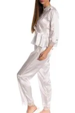 Espuar Anemone Series 2 Pieces Satin Pyjama Set - Image 4