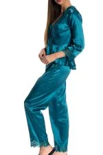 Espuar Anemone Series 2 Pieces Satin Pyjama Set - Image 9