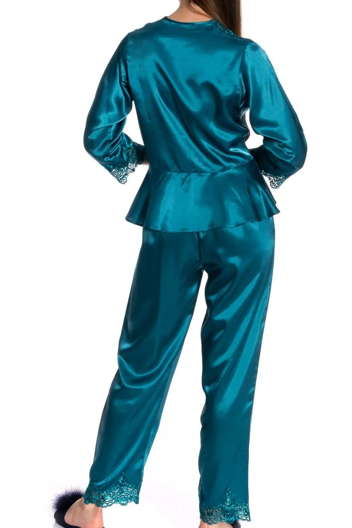Espuar Anemone Series 2 Pieces Satin Pyjama Set - Image 10