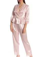 Espuar Anemone Series 2 Pieces Satin Pyjama Set - Image 17